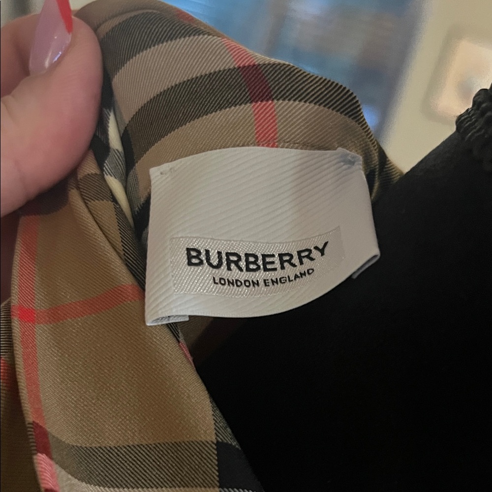 Burberry vintage check quarter zip long sleeve top| Size: S - Picture 3 of 5